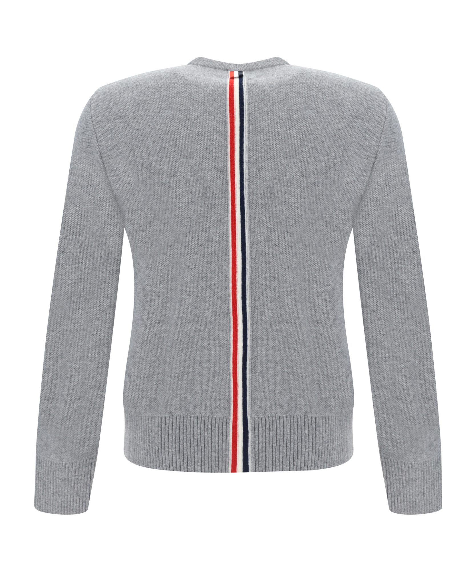 Thom Browne Pique Sweater Knitwear Grey In Gray