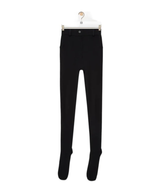 Loewe Leggings In Viscose Blend In Black