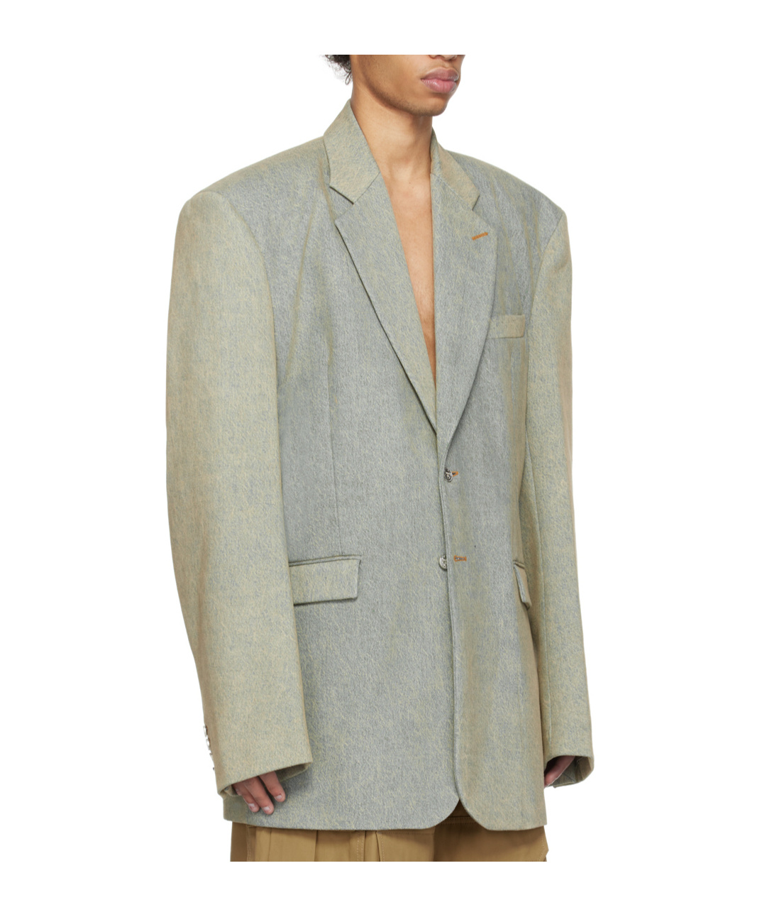 Vetements Tailored Suit Coat In Gray