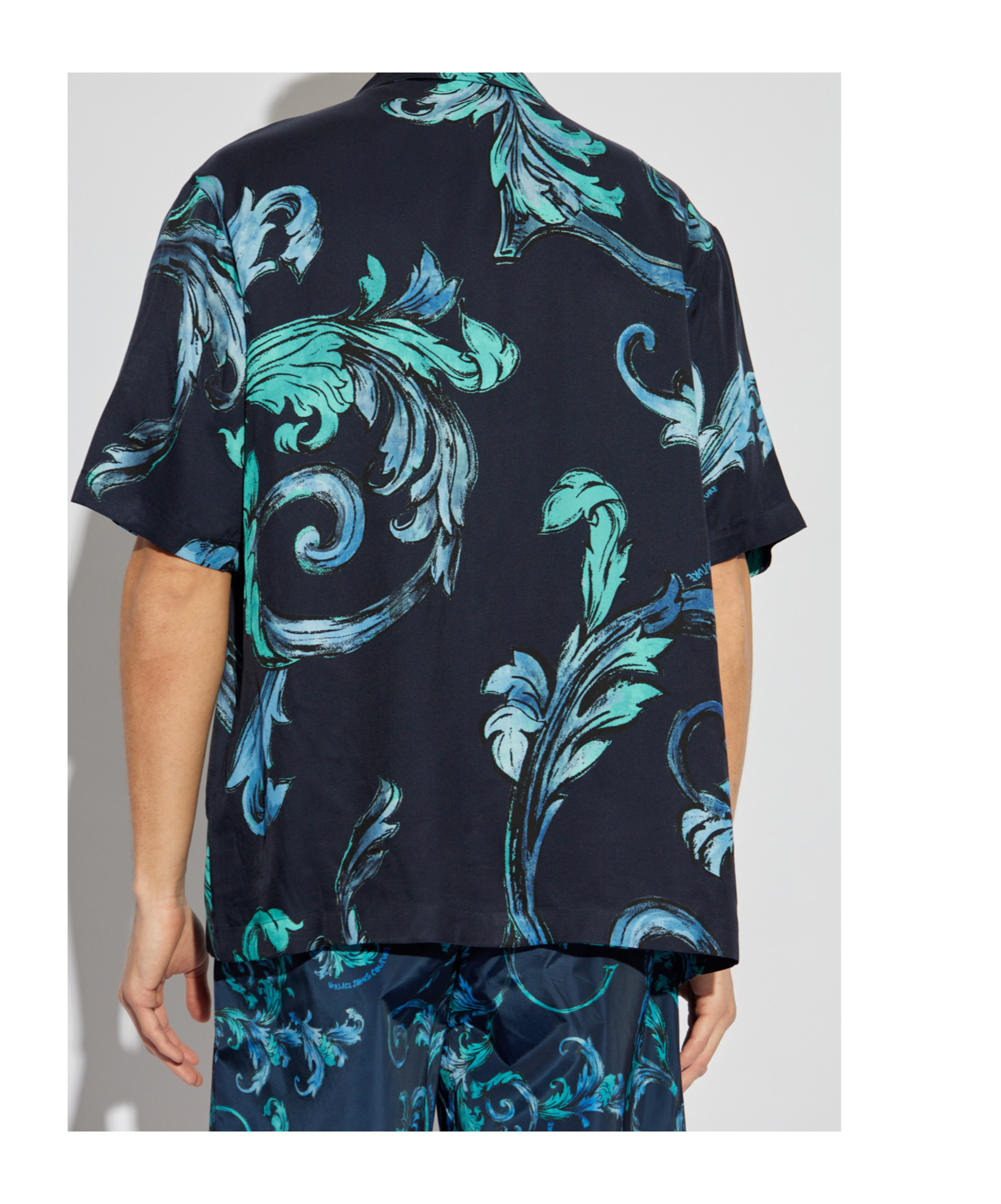 Versace Jeans Short-sleeved Shirt In Black