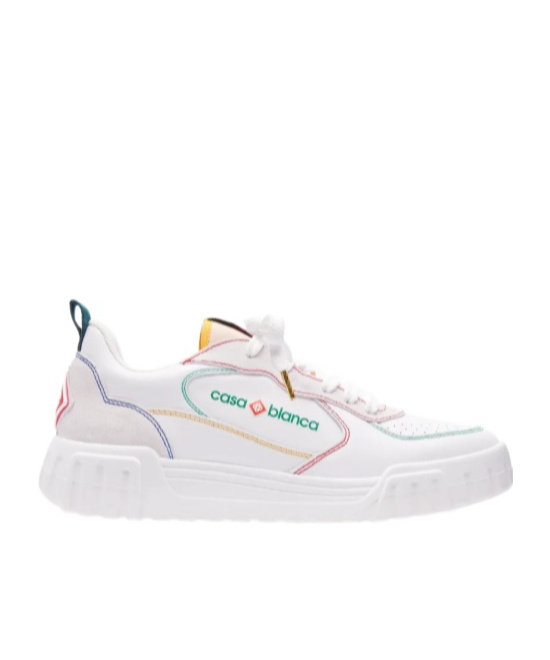 Casablanca Round Head Low-cut Casual Shoes In White