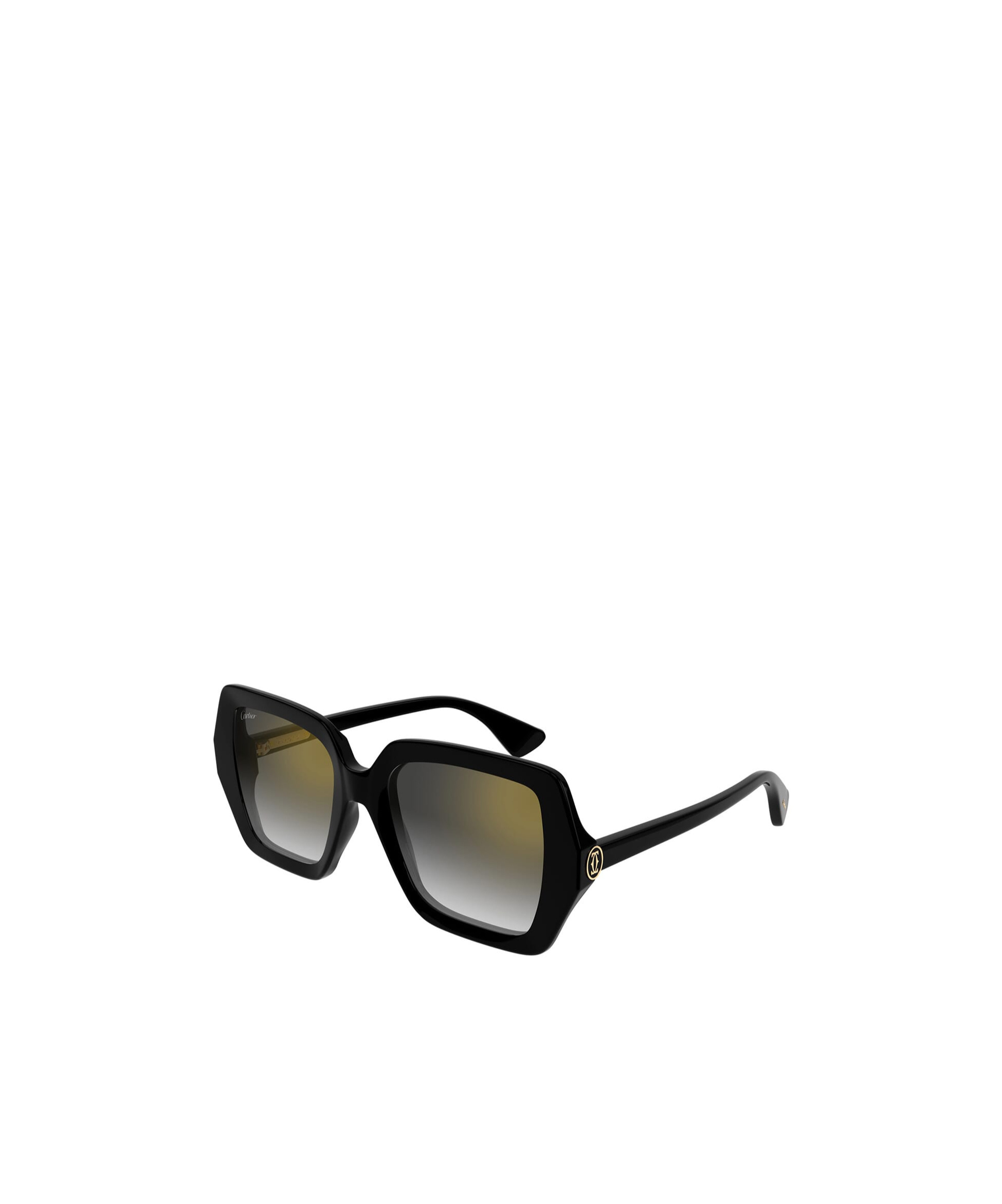 Cartier C De Sunglasses In Black