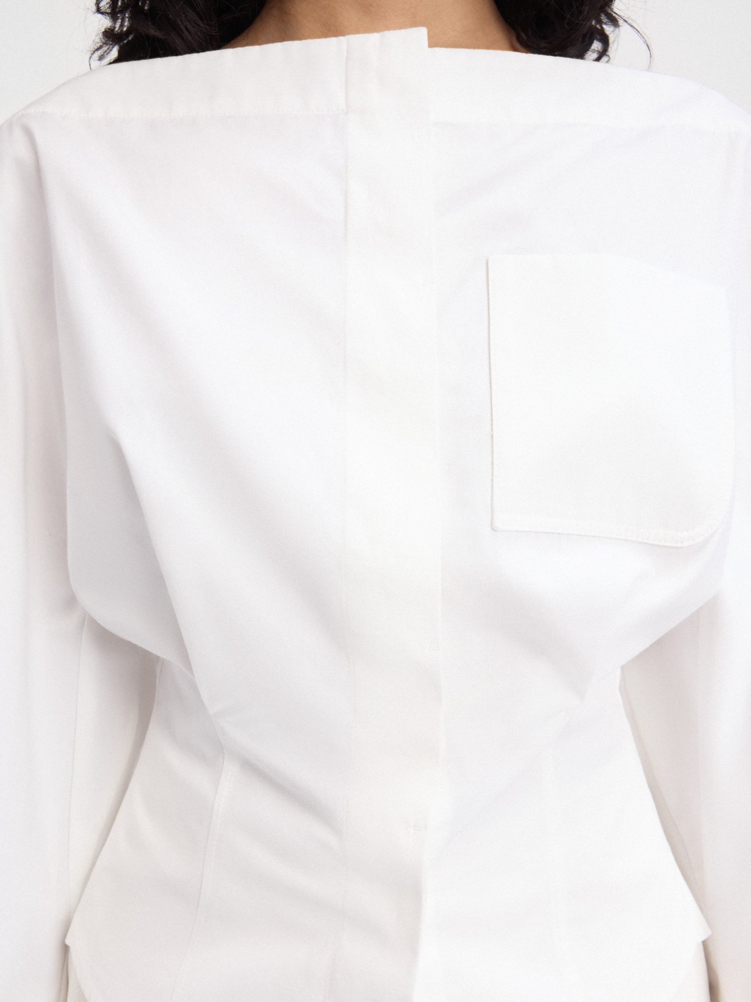 Jacquemus Collar Shirt In White