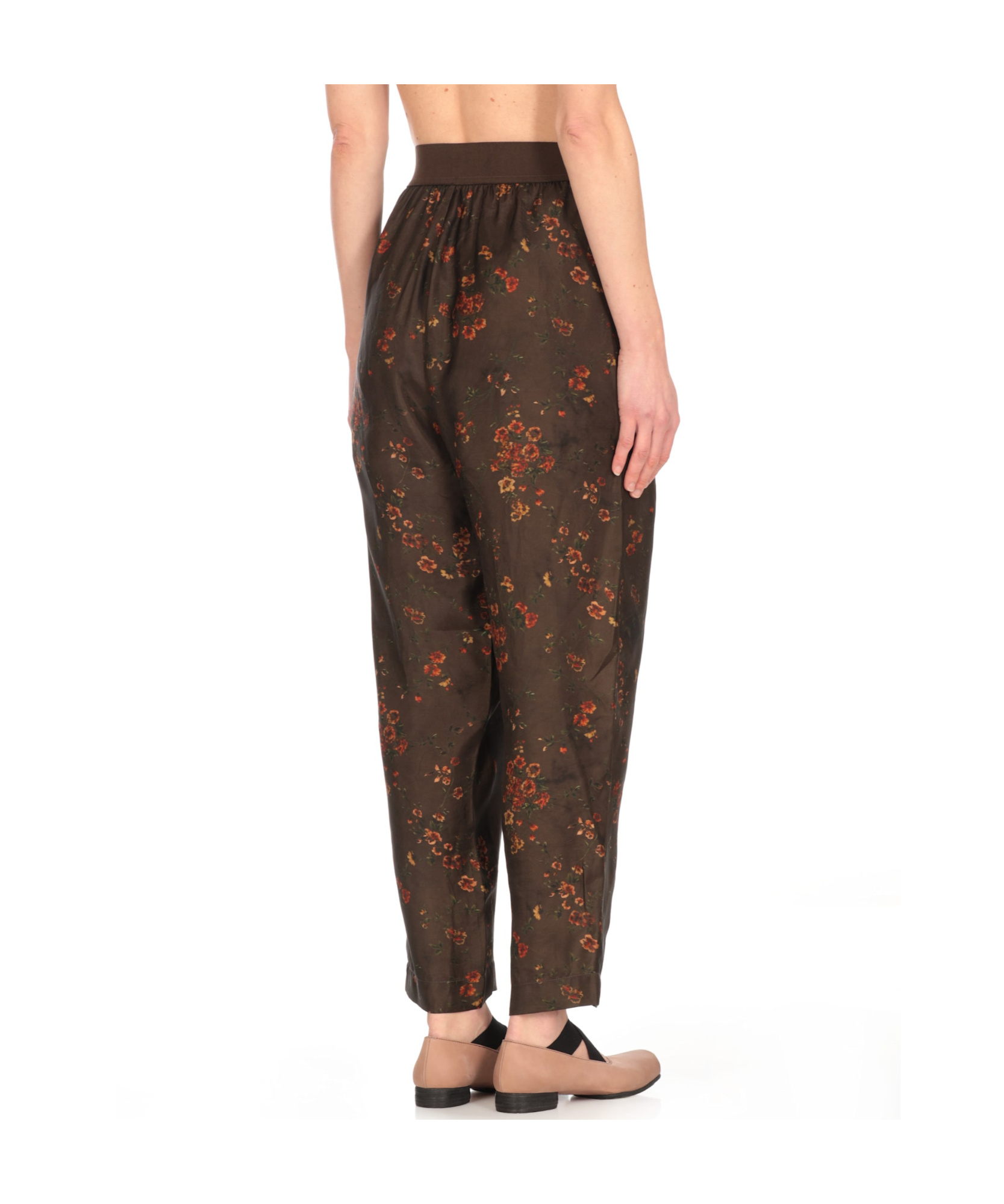 Uma Wang Printed Casual Pants In Brown