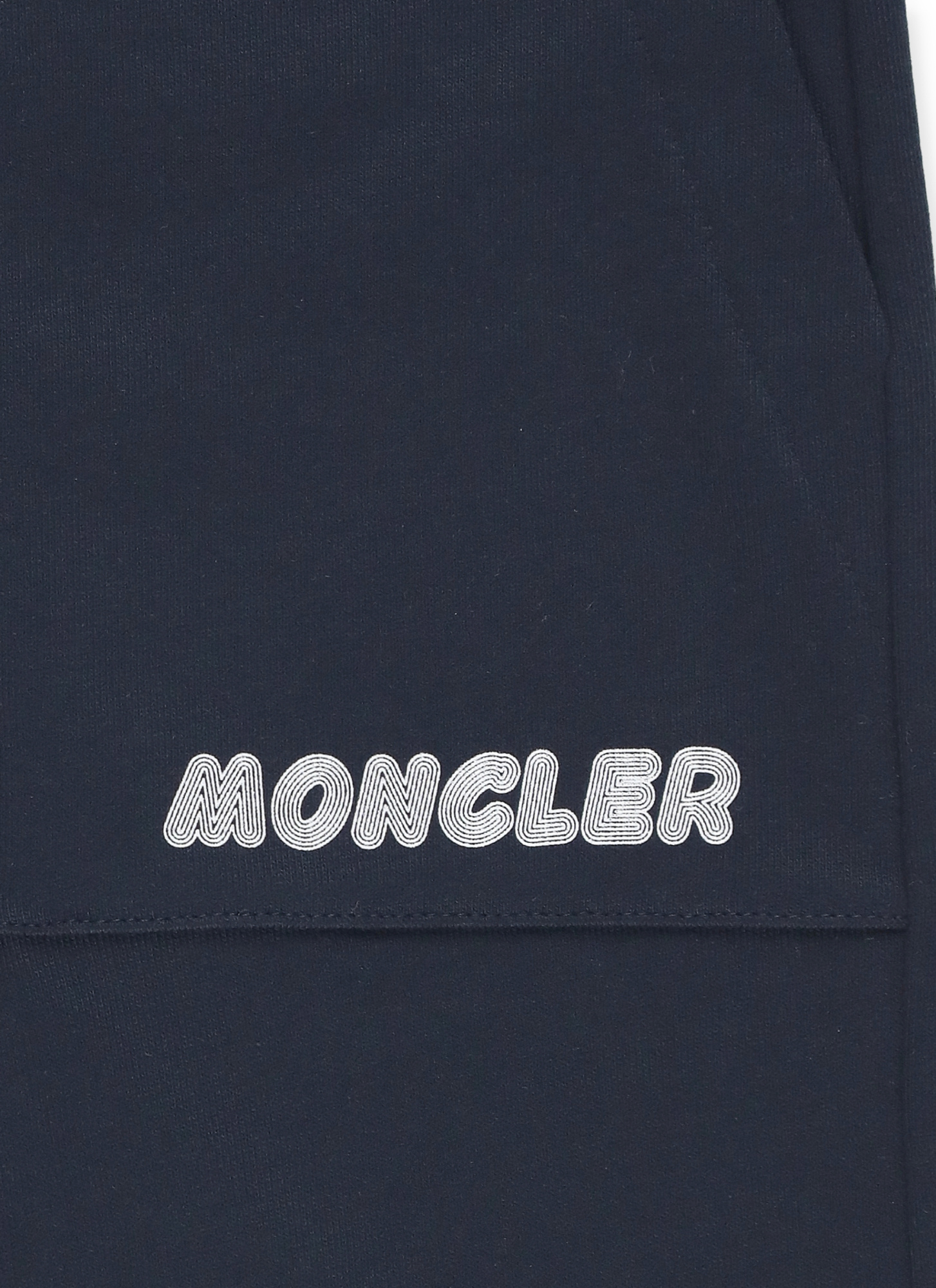 Moncler Elastic Waist Shorts In Blue