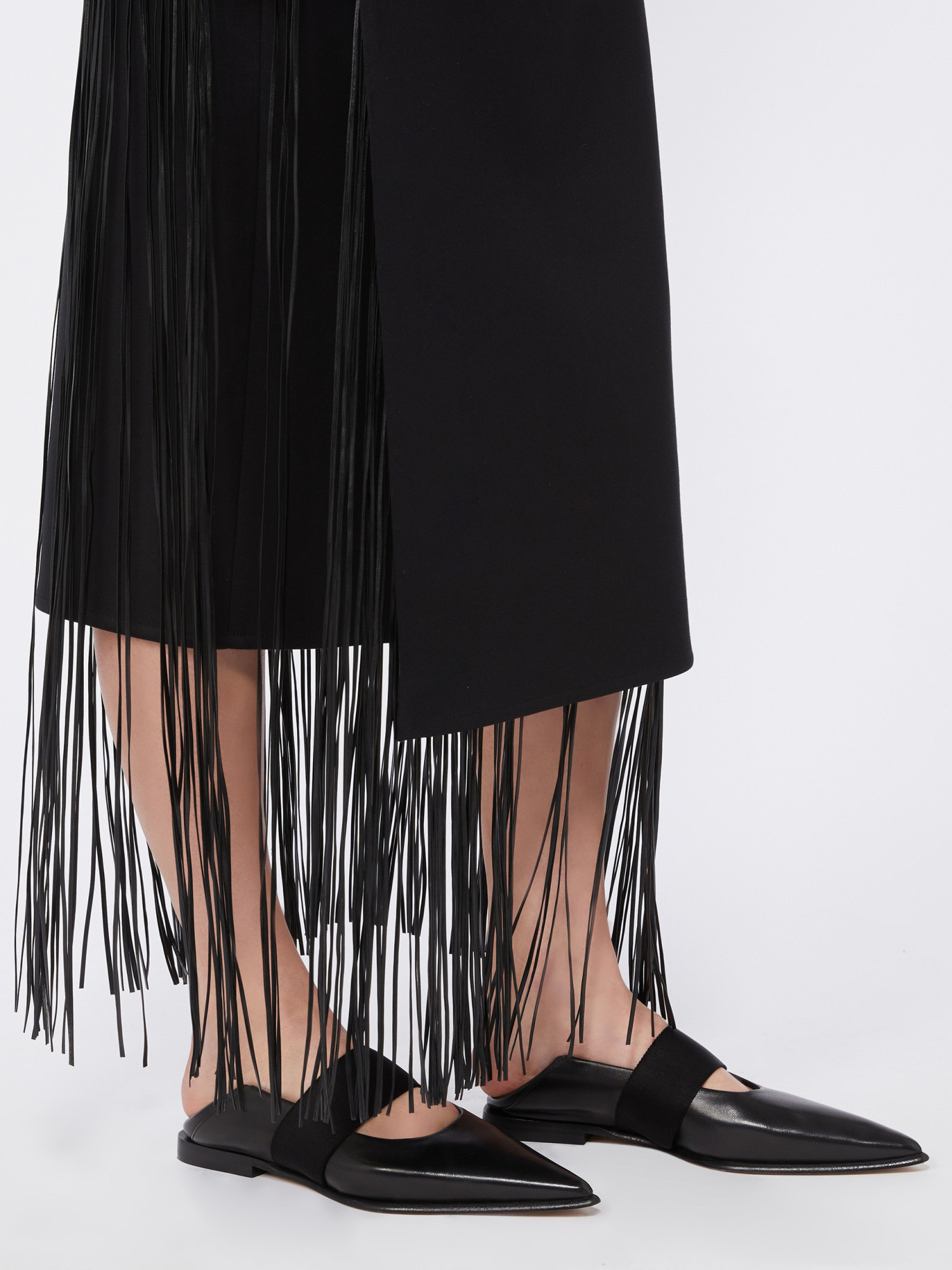 Sportmax Hiberis Fringed Midi Skirt In Black