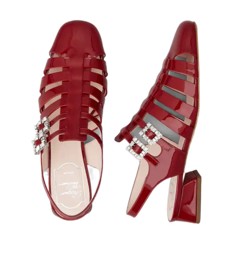 Roger Vivier Très Vivier Sandals In Patent Leather