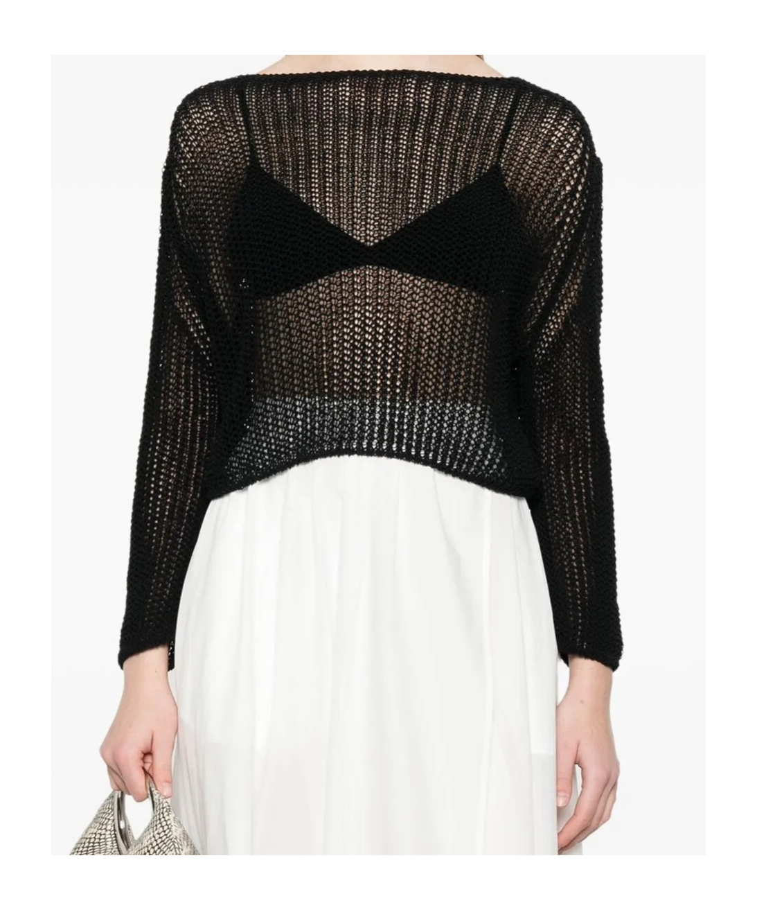 Shop Forte Forte Crew Neck Sweater In Noir
