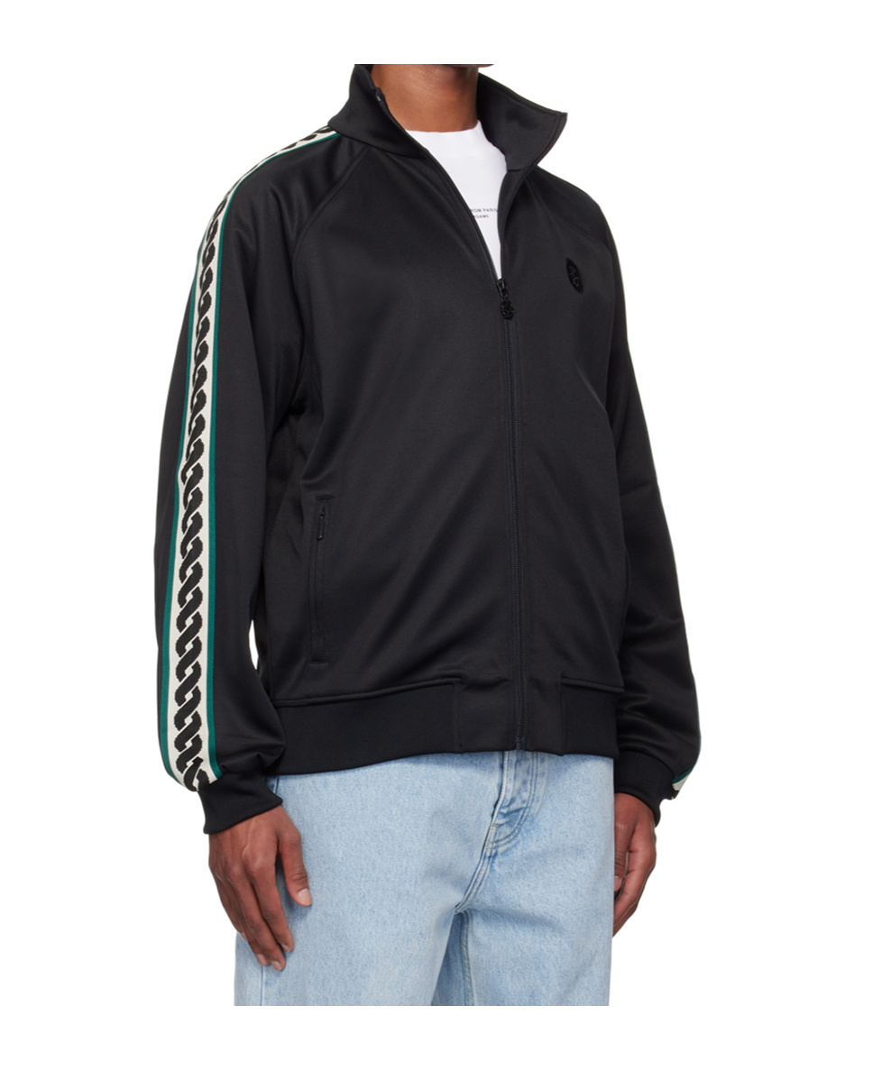 Drôle De Monsieur Long-sleeved Zipper Jacket In Black