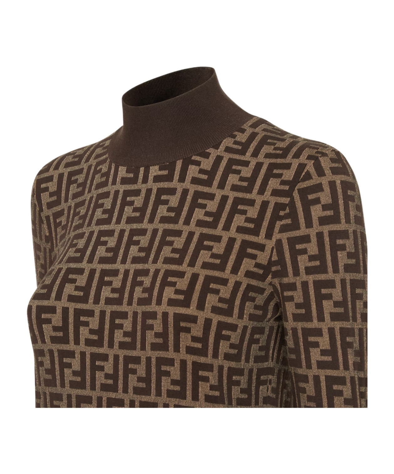 Shop Fendi Ff-jacquard Sweater In Green