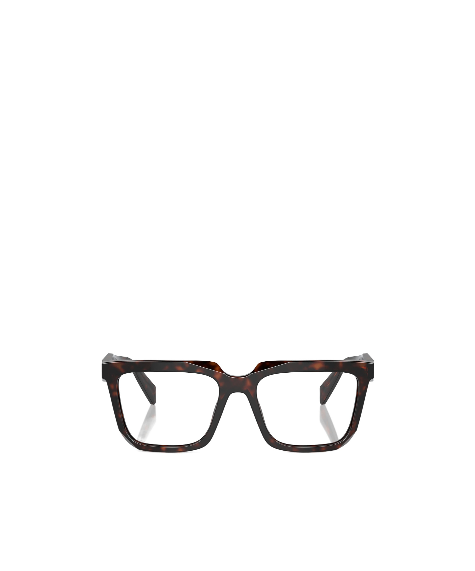 Prada Eyewear Rectangular Frame Glasses In Black