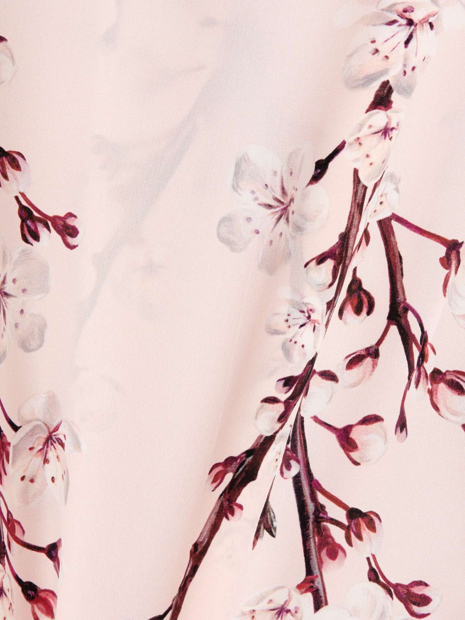 Alexander Mcqueen Cherry Blossom Print Button-front Blouse In Nude