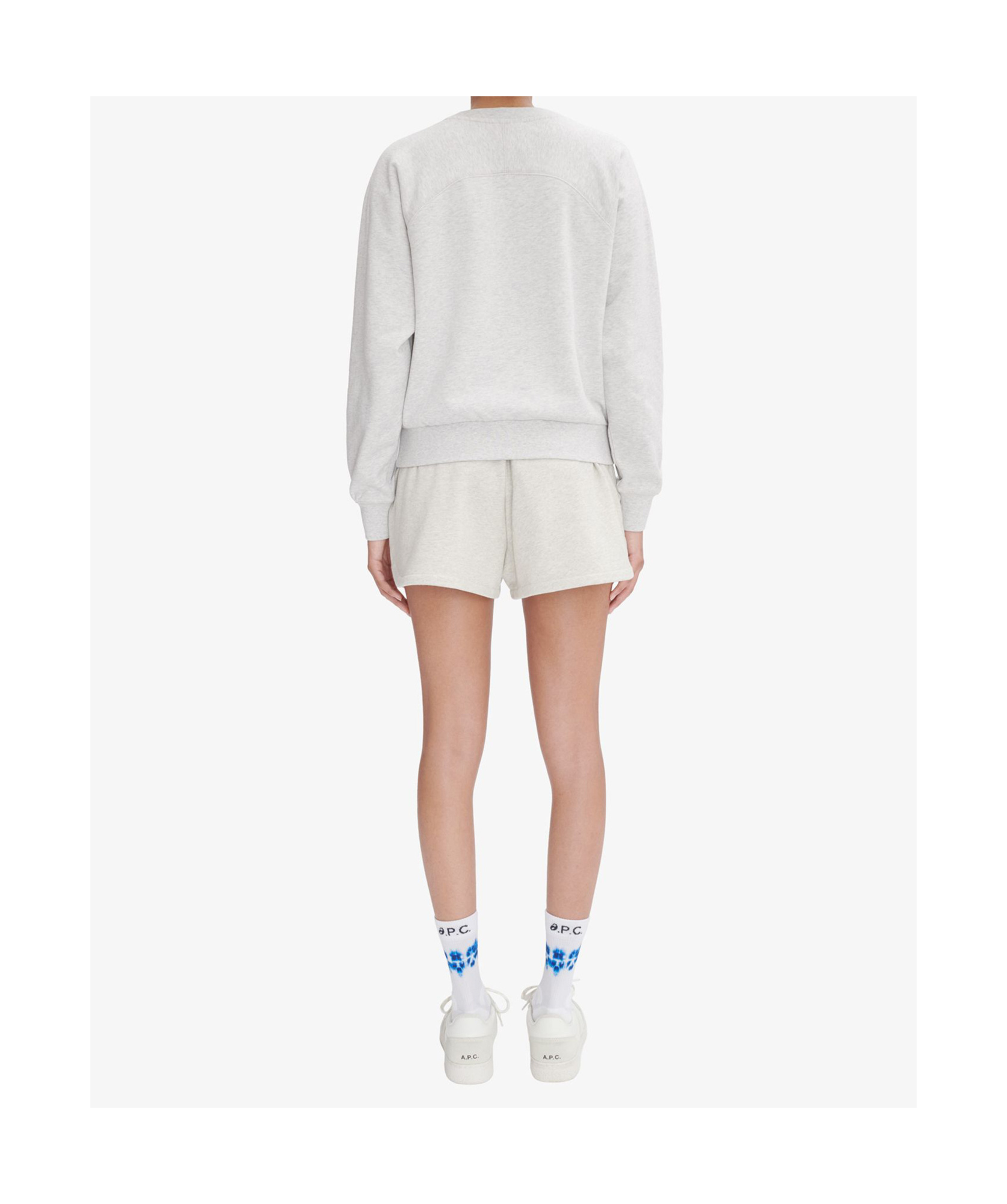 Apc Gray Asics Edition Stone Sweatshirt In White