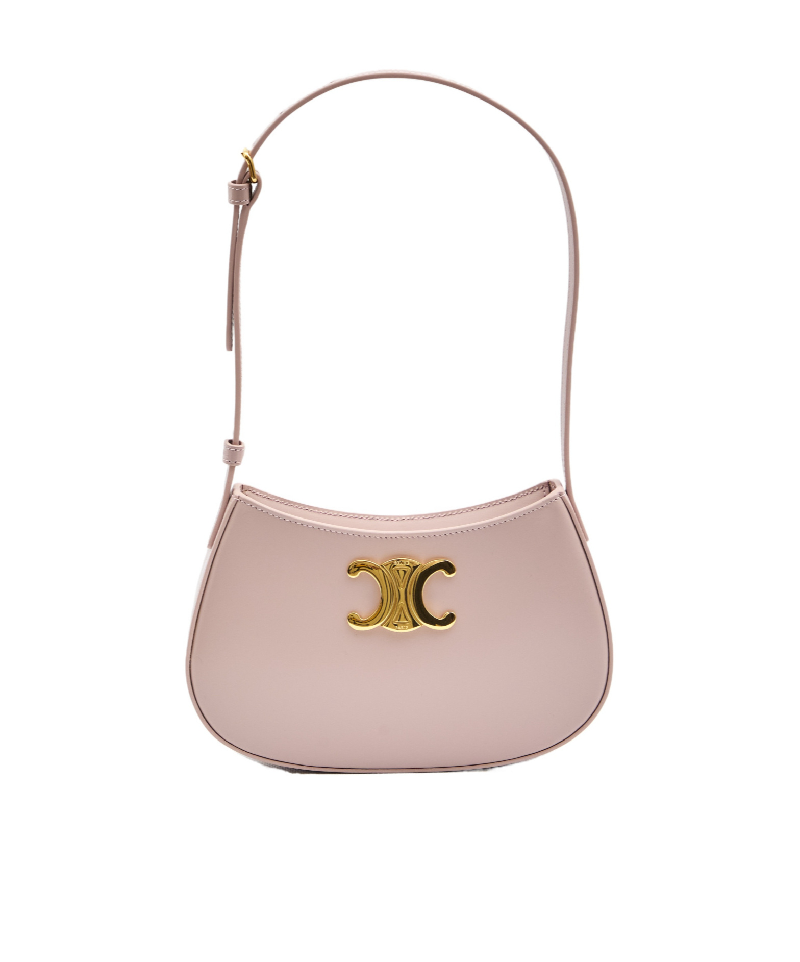 Celine Women Tilly Medium Leather Shoulder Bag In Brown