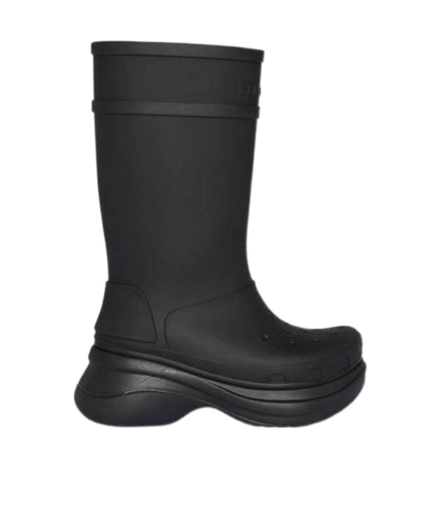 靴 BALENCIAGA Rubber Boots Black Balenciaga Black Crocs Edition Rubber Boots | ModeSens