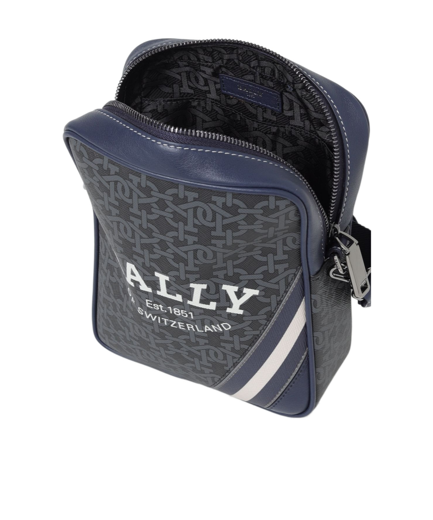 Bally Square Cross-body Bag In Black