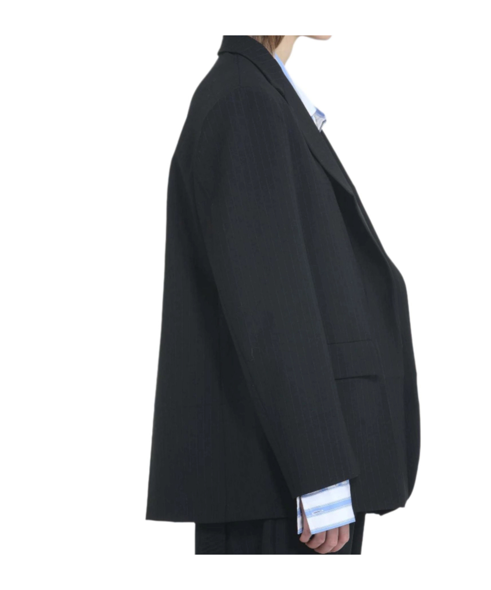 N°21 N21 Striped Blazer In Black
