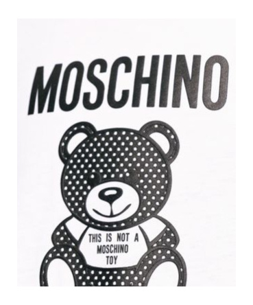 Moschino Graphic Print Crew Neck T-shirt In White