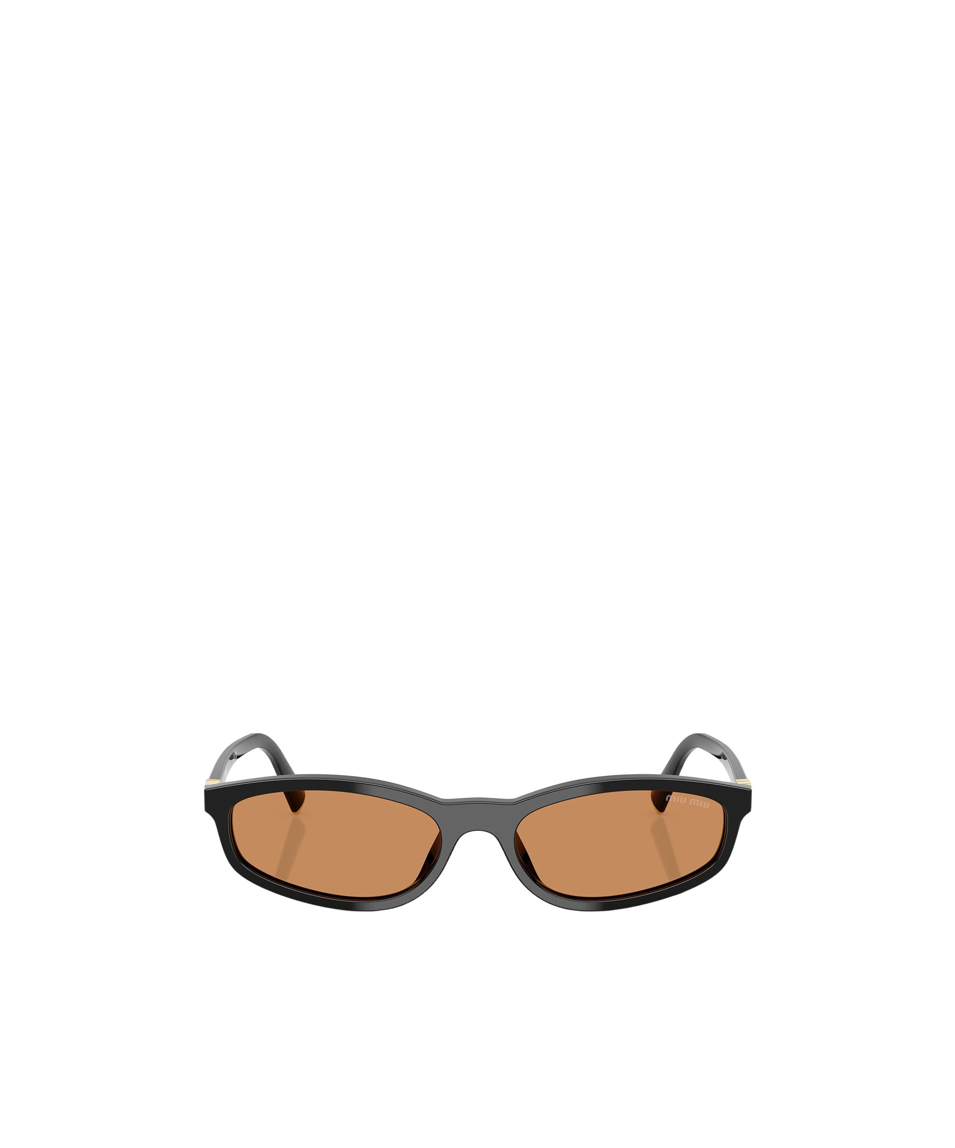 Miu Miu Oval-frame Sunglasses In Nude