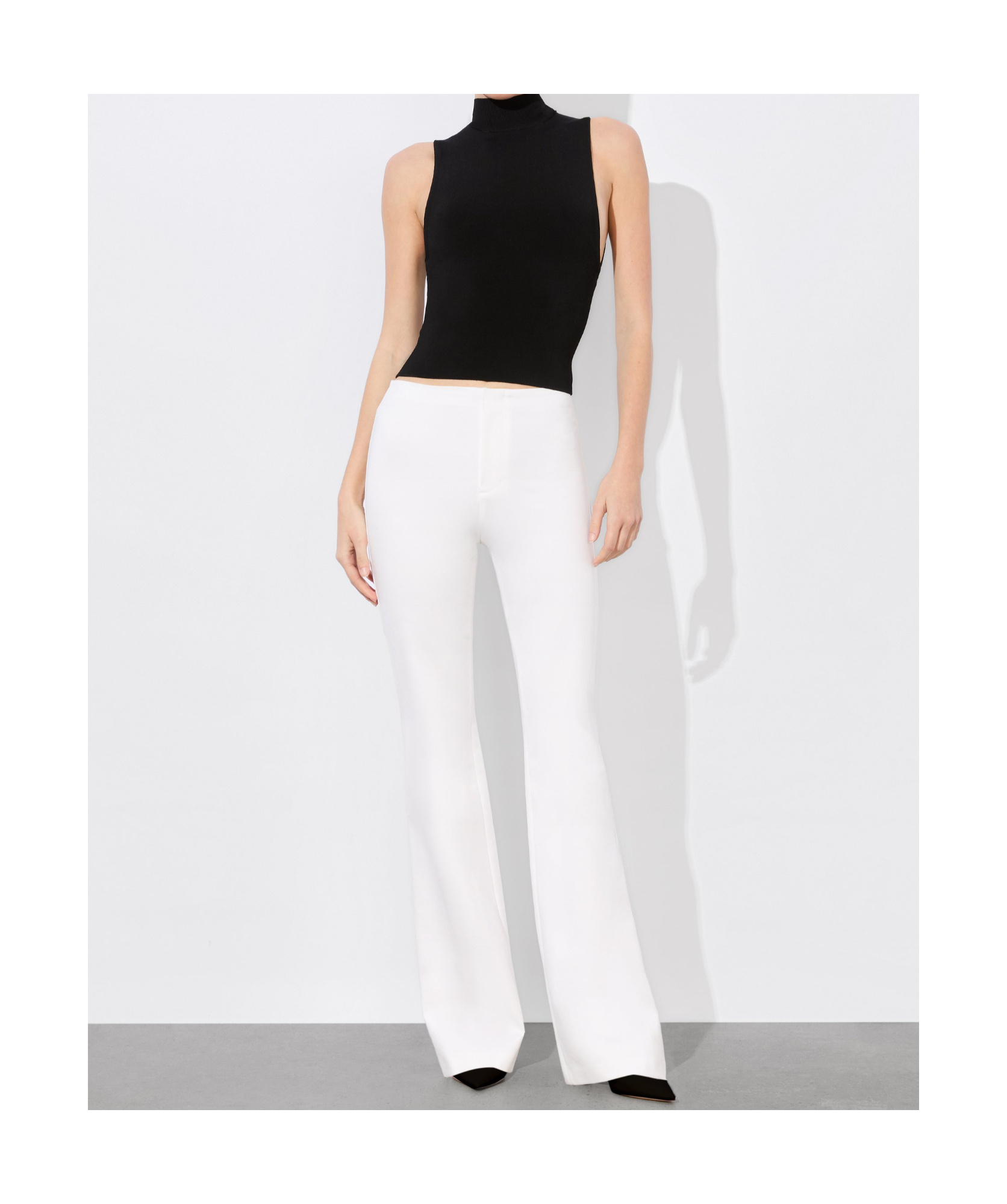 Alice And Olivia Yuki Trouser In Off-white