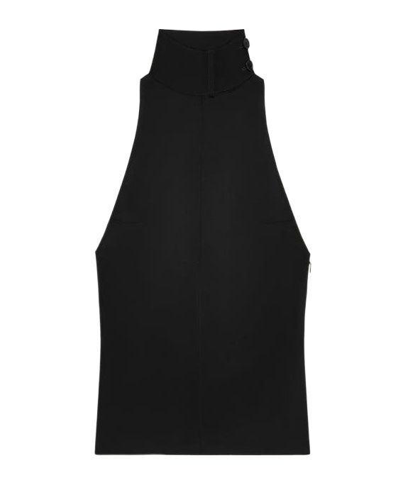 Courrèges Sleeveless Blouse In Black