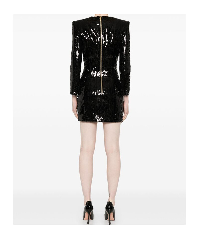 BALMAIN SEQUINNED MINI DRESS