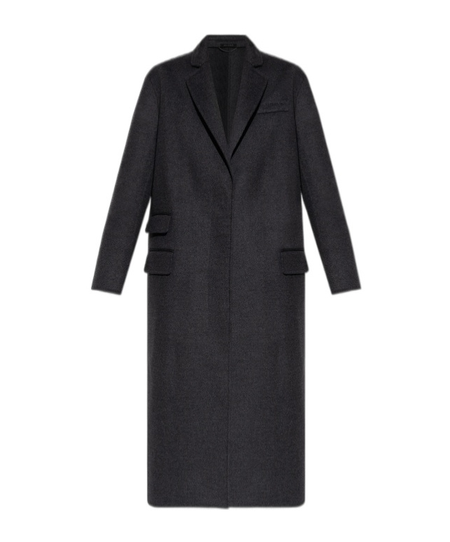 Tom Ford Single-breasted Wool Coat In Black