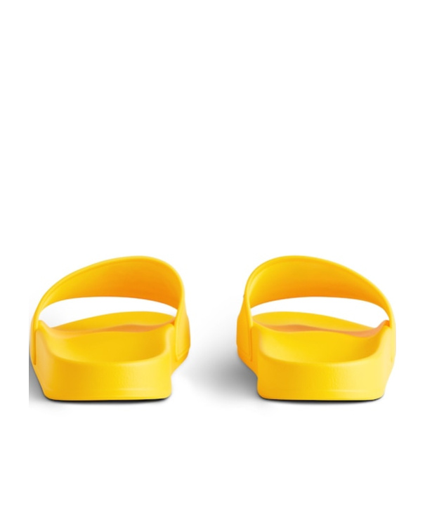 Balenciaga Men's  I Scholl Pool Slide Sandal In Yellow/blue In Yellow/blue
