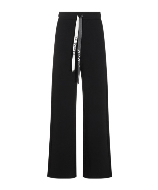 Max Mara Smmbali Logo-drawstring Track Pants In Black