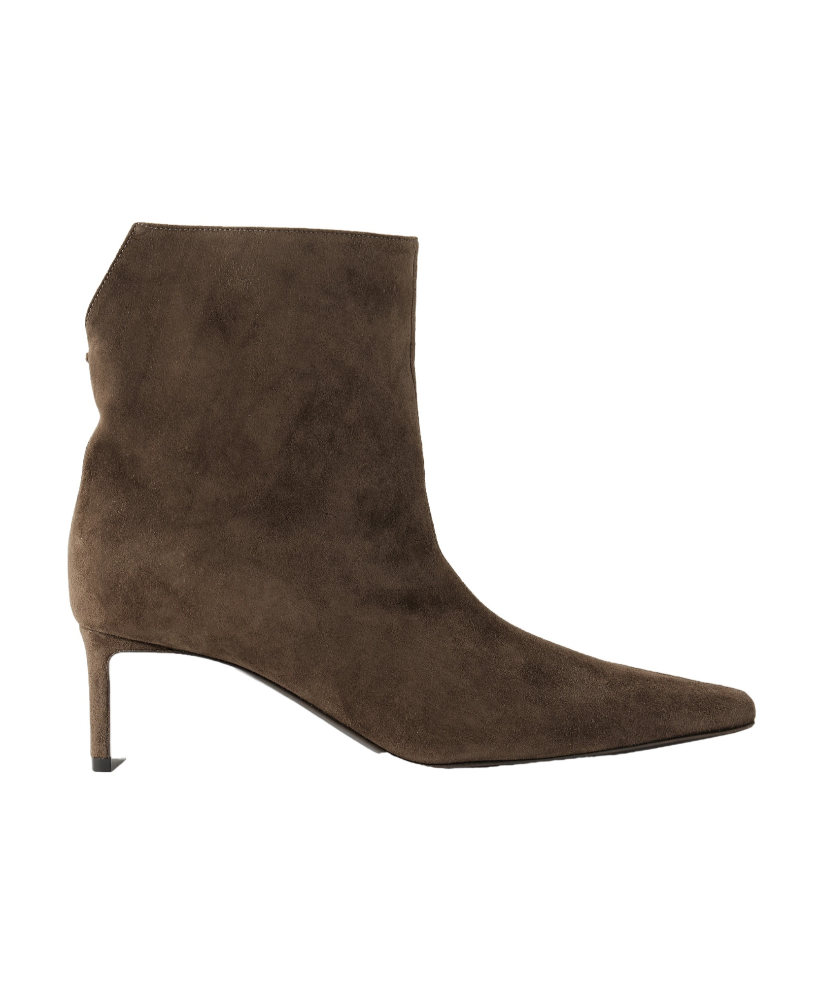 Khaite Ona 55 Suede Ankle Boots In Green