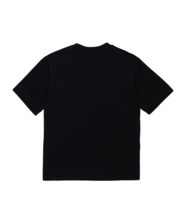 Marni Jersey T-shirt With Logo Embroidery Kids In Black