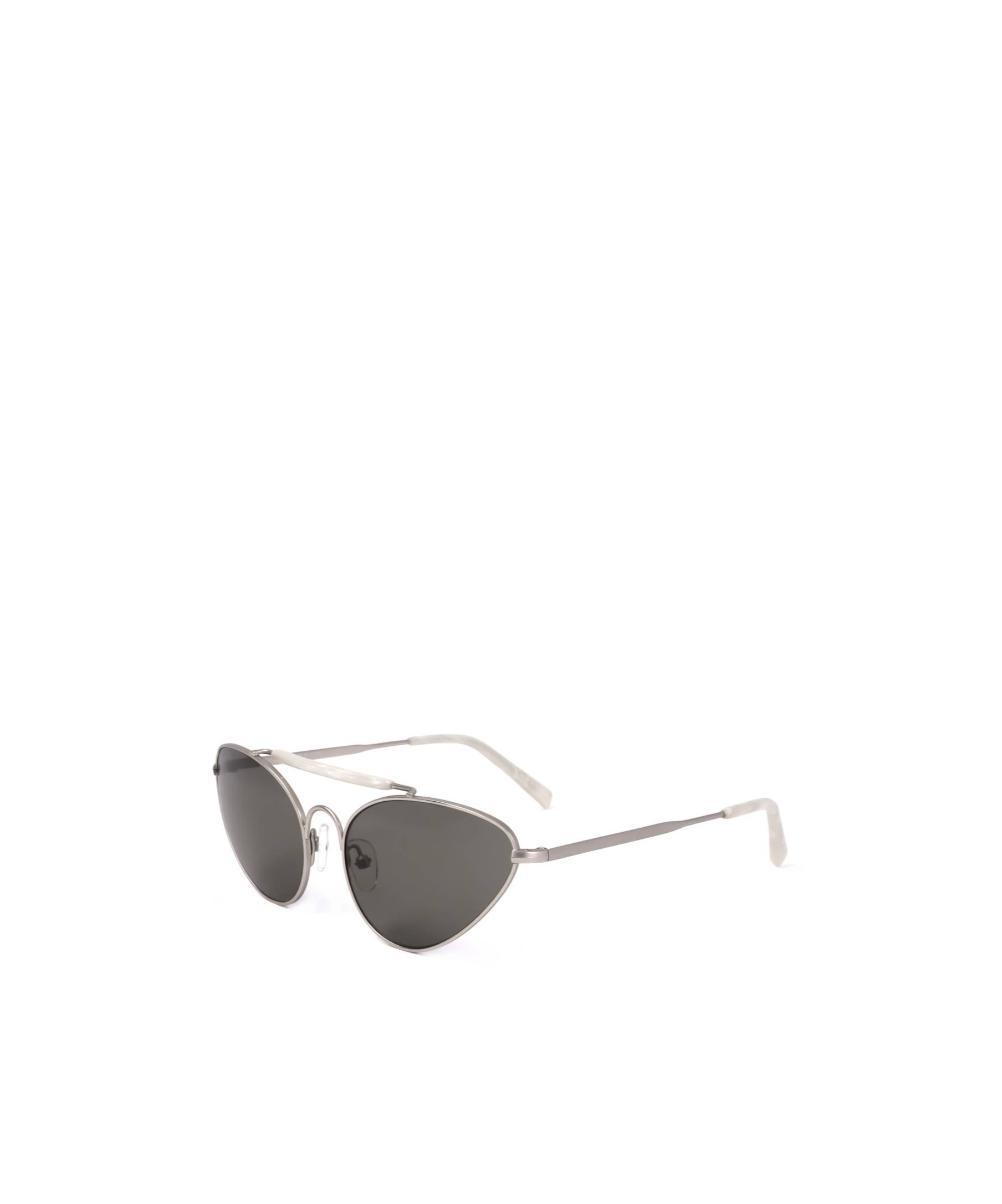 Dries Van Noten Linda Farrow X  Geometric Frame Sunglasses In Gray