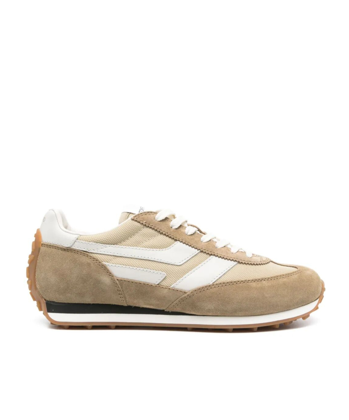 Tom Ford Round Toe Low-top Sneakers In Nude