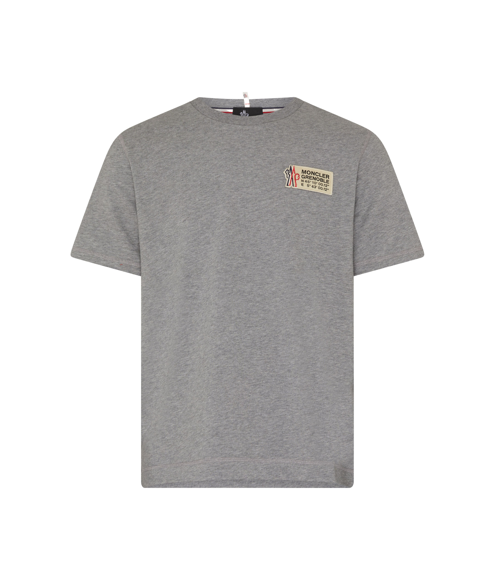 Moncler Logo T-shirt In Light Gray
