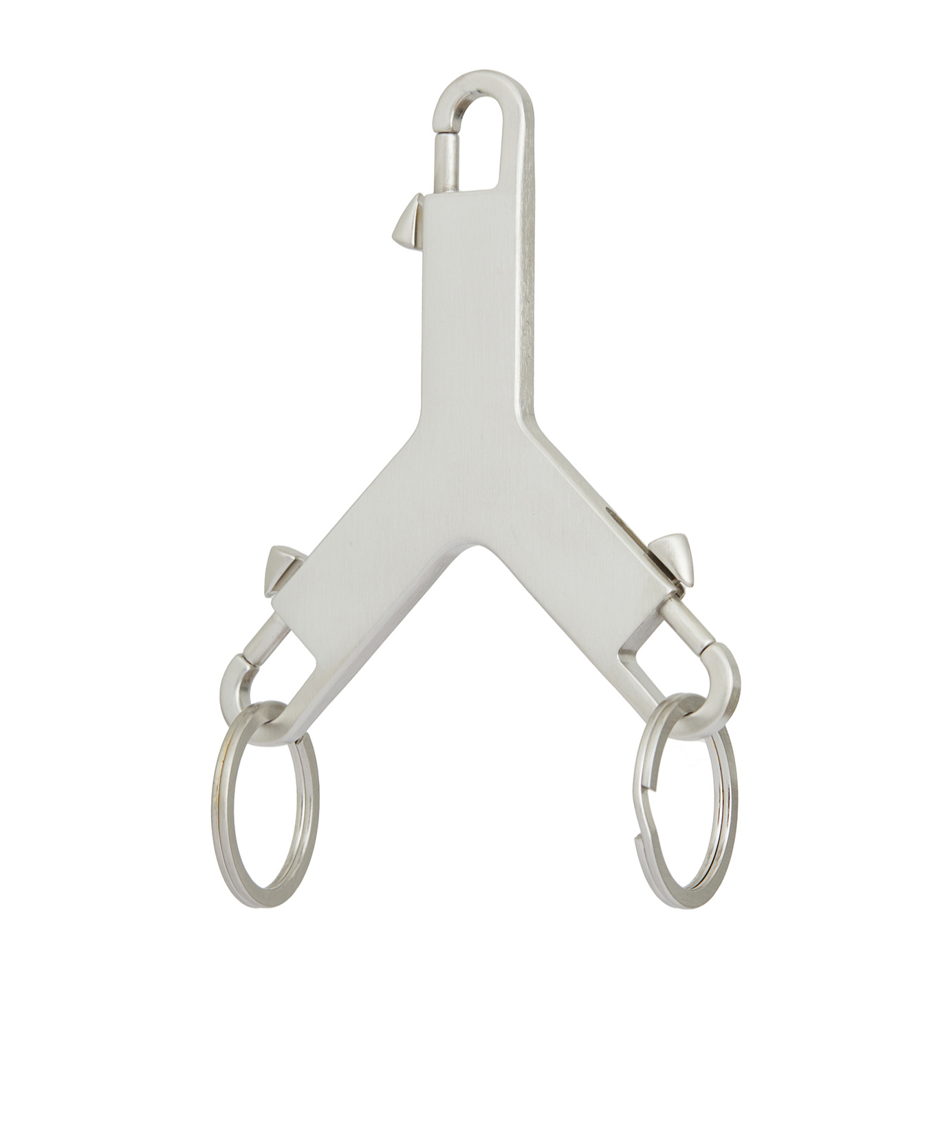 Rick Owens Solid Color Keychain In White