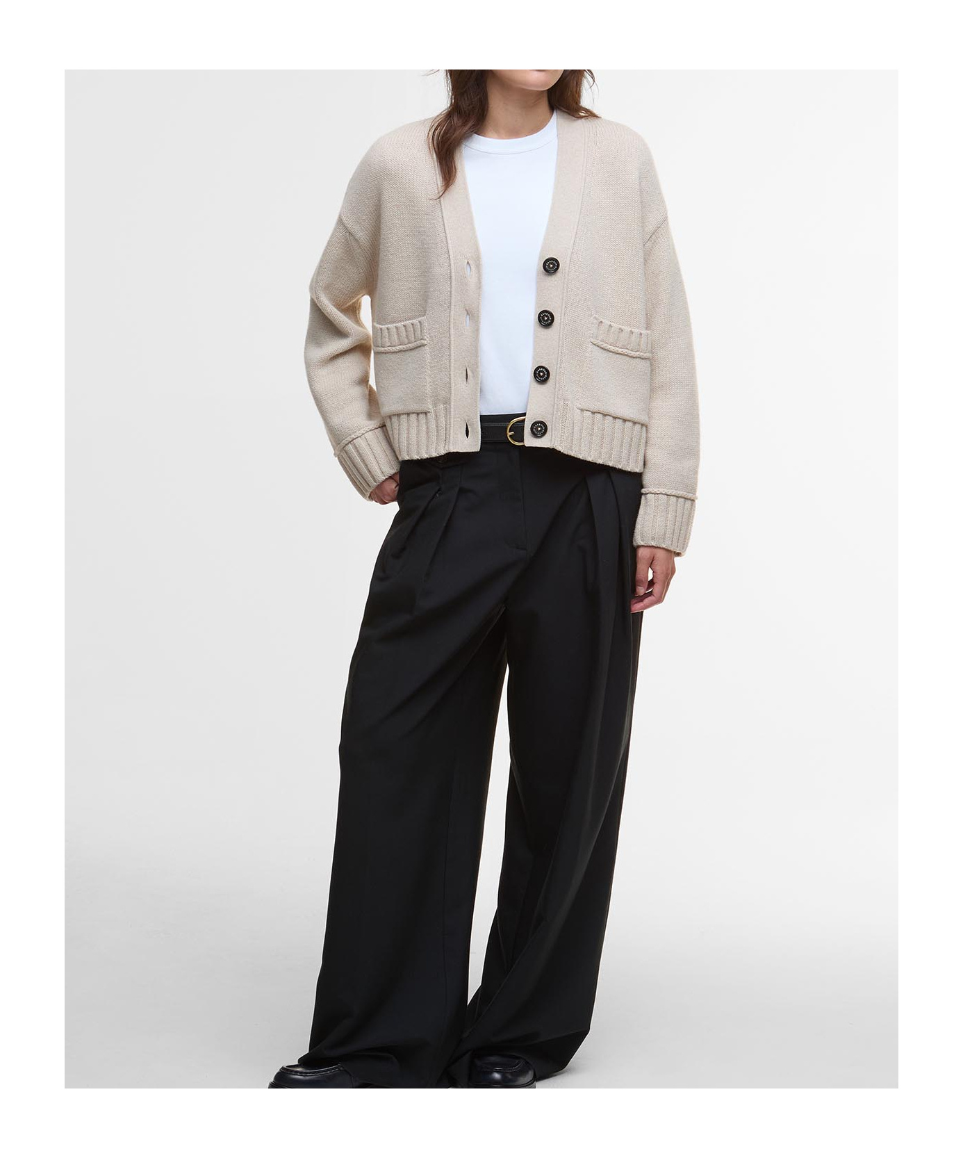 Barbour Faye Cardigan In Brown