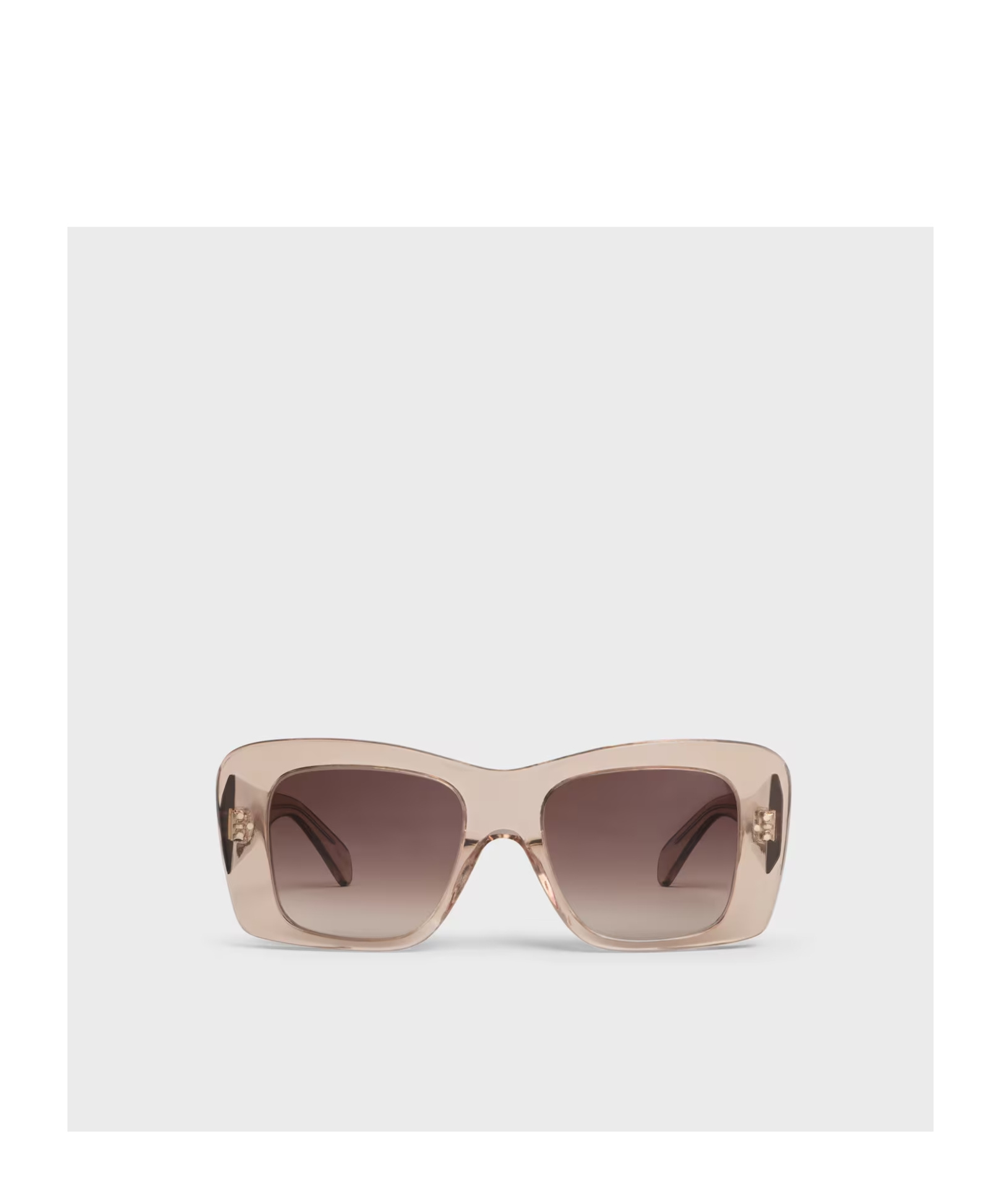 Celine Sunglasses In Acetate In Clear Taupe