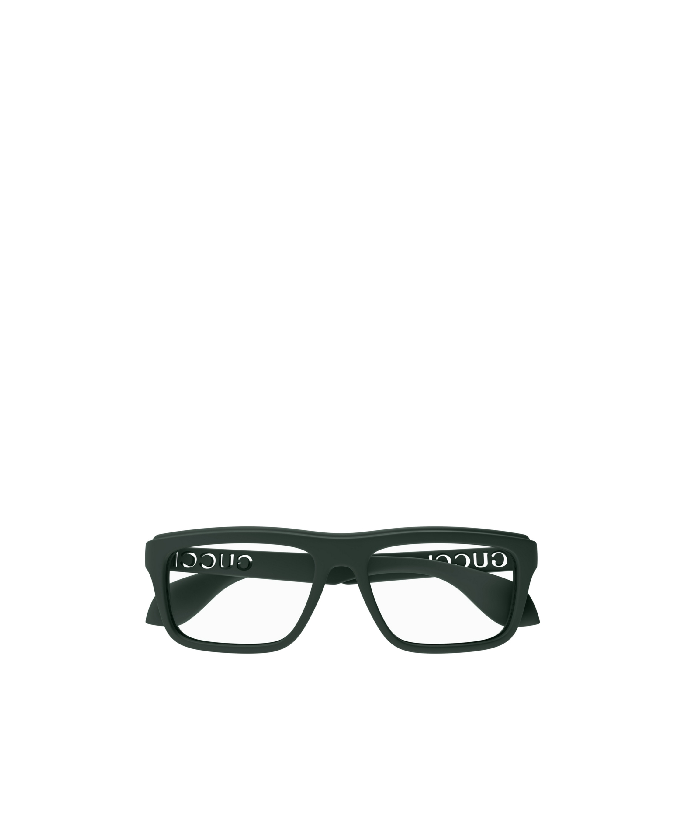 Gucci Square Frame Glasses In Green