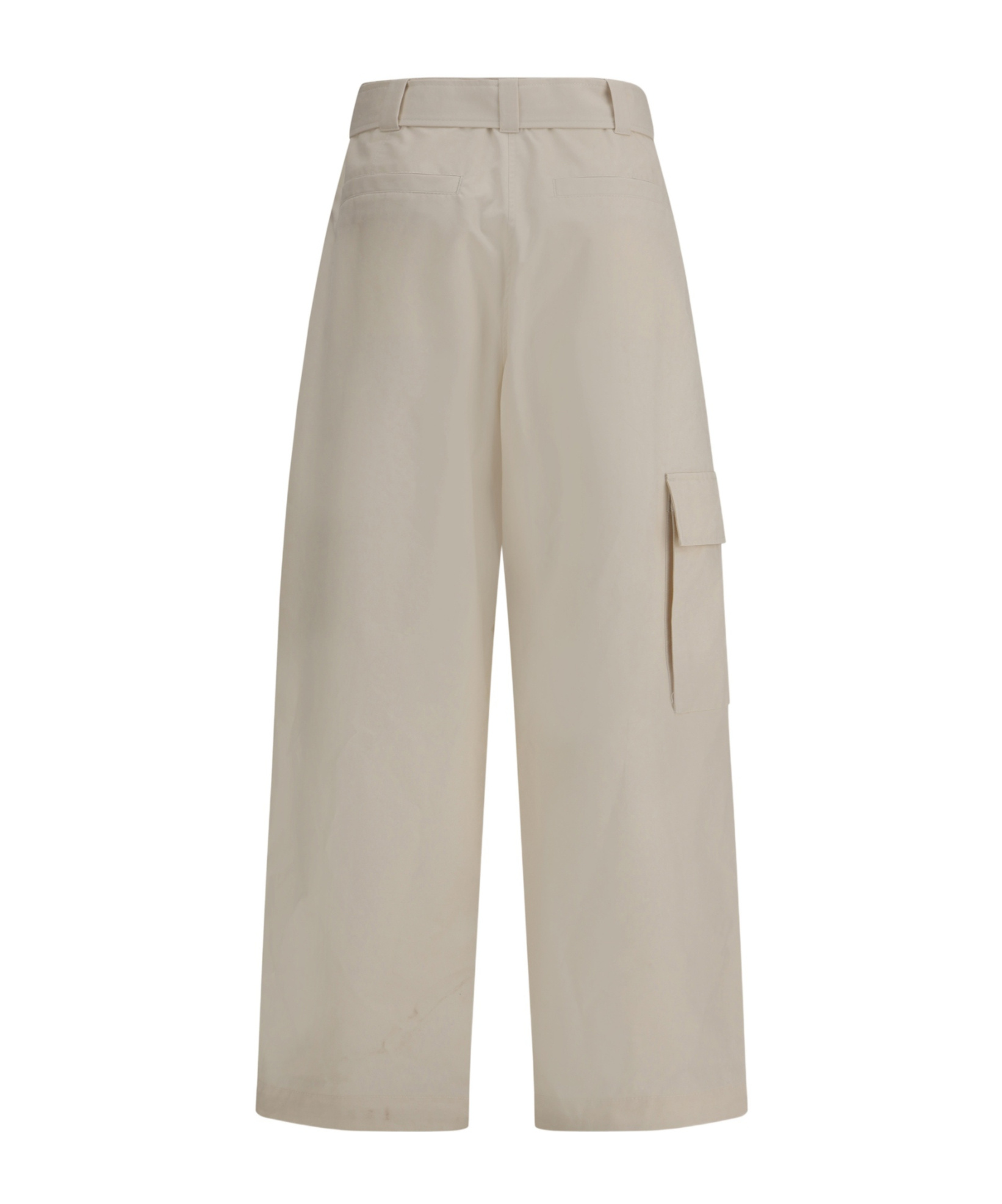 Jil Sander Belted Waist Cargo Trousers In Neutral