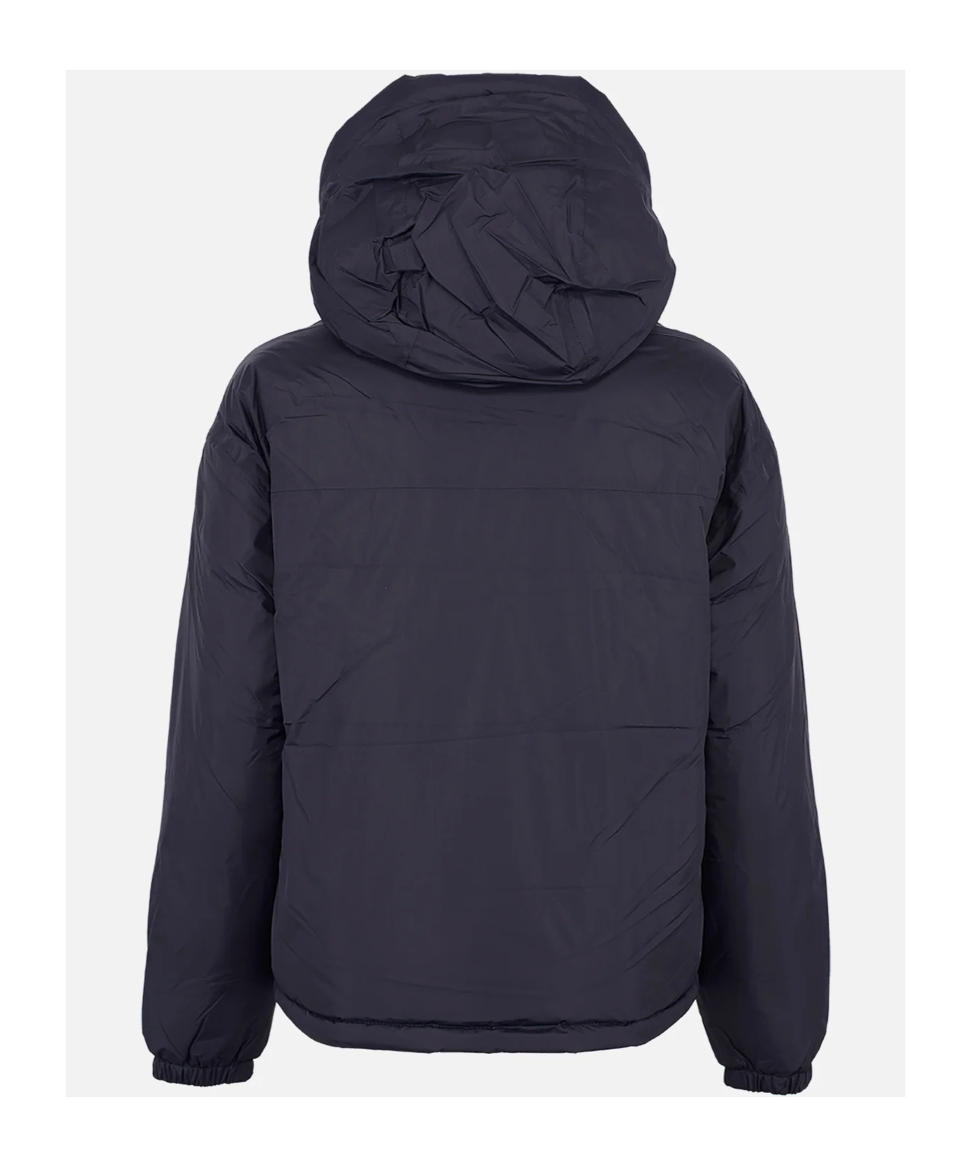K-way Logo Zip-up Jacket In Blue