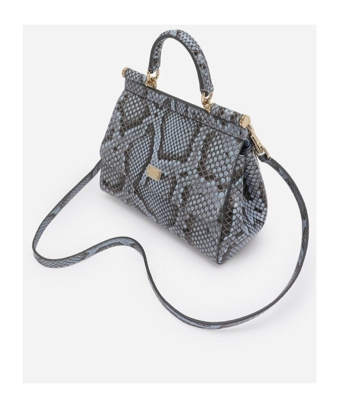 Dolce & Gabbana Flip Shoulder Bag In Gray