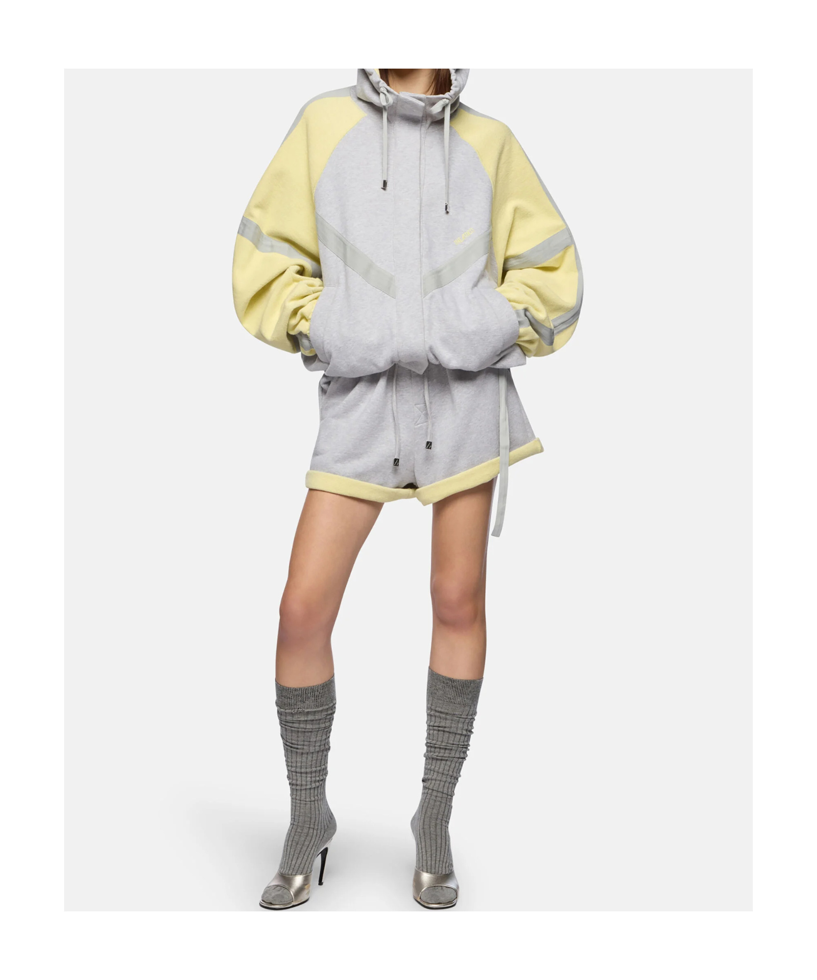 Attico Grey And Honey Bomber In Gray