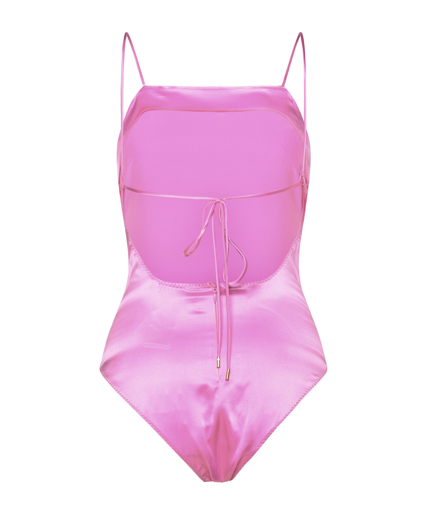 Shop Max Mara Silk Satin Jumpsuit In Pink