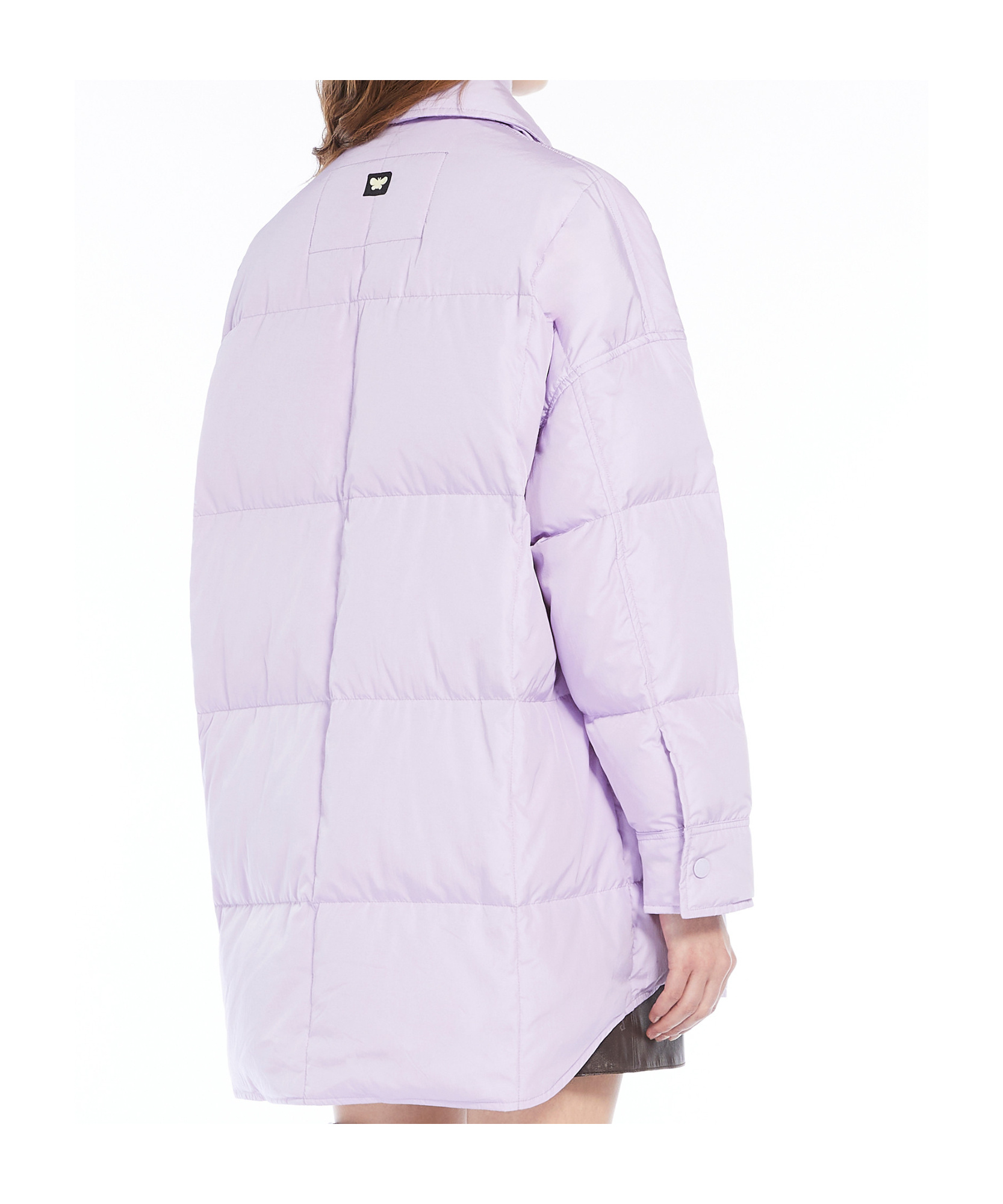Weekend Max Mara Long-sleeved Down Jacket In Lavender