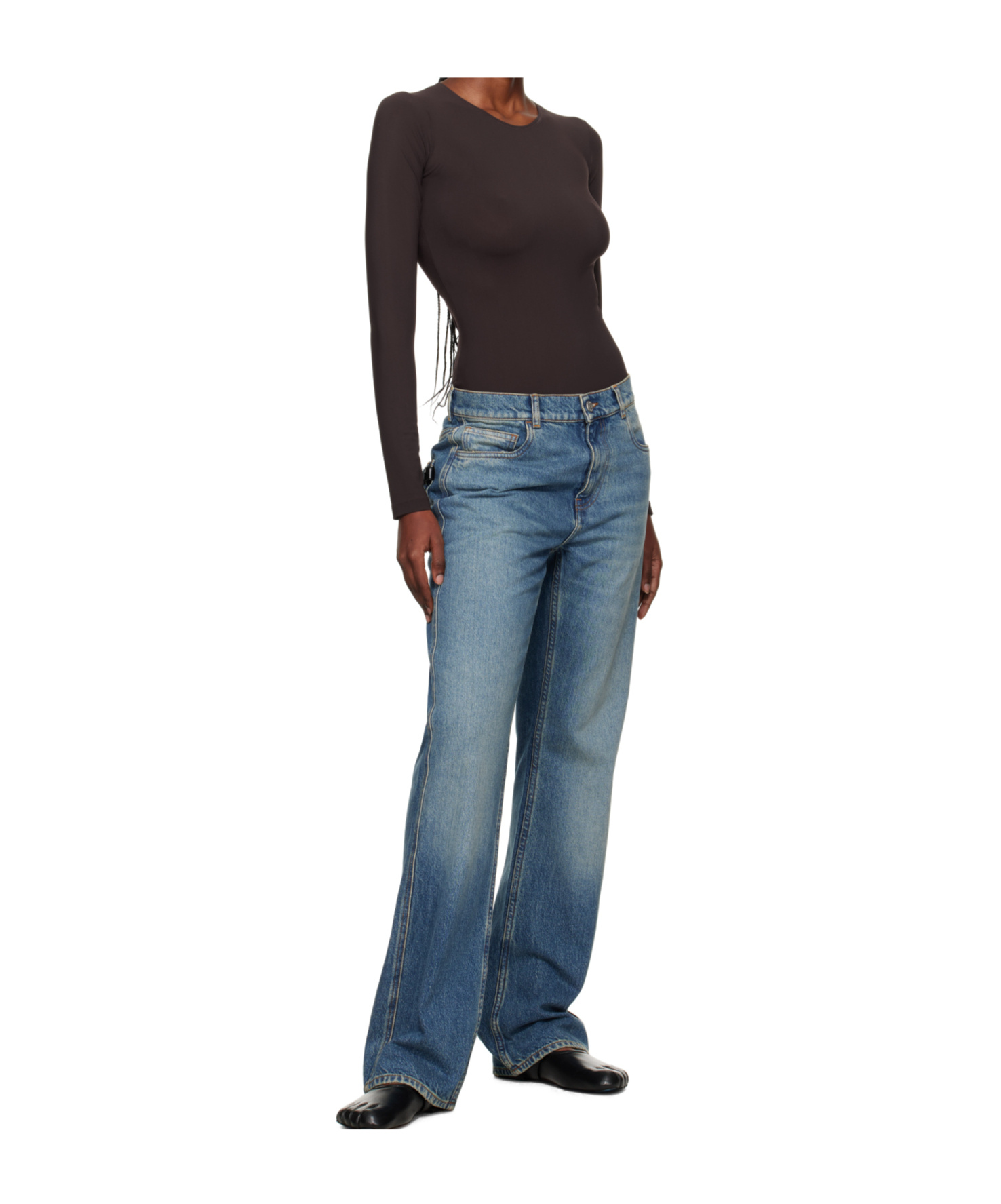 Coperni Five Pocket Jeans In Blue