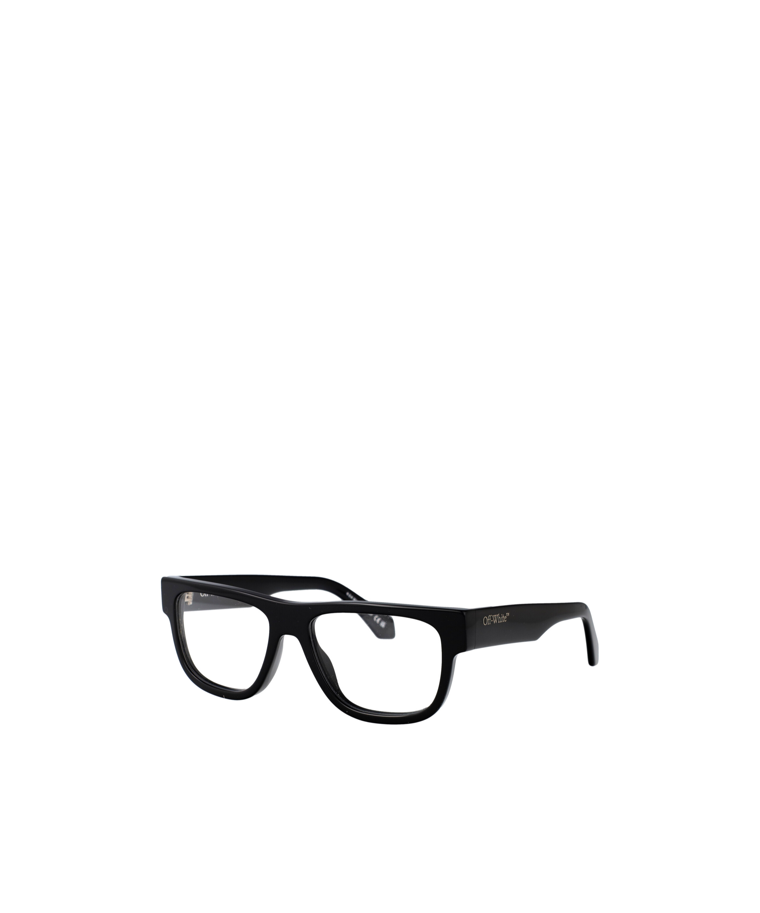 Off-white Full Frame Plain Mirror In Black