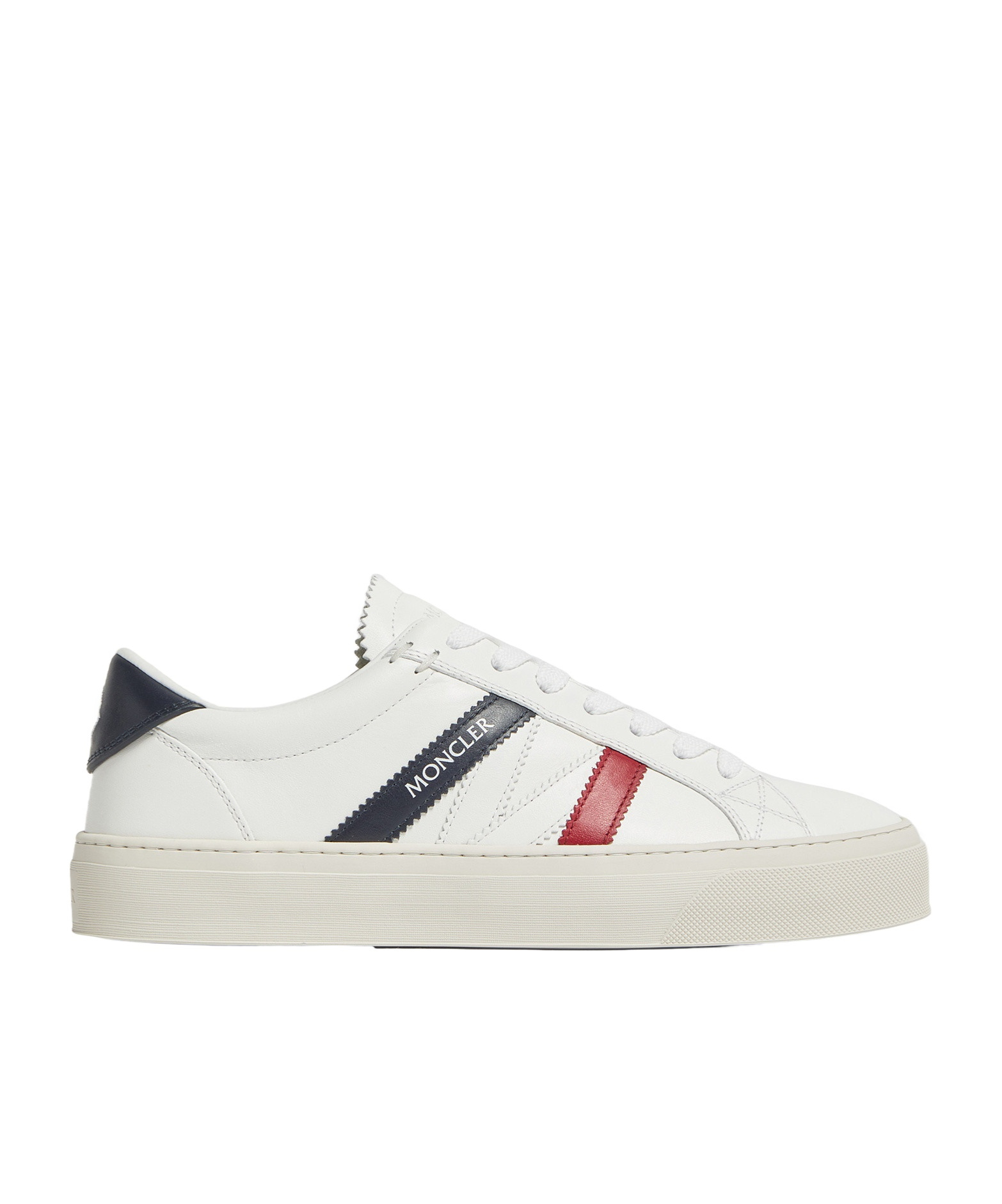 Shop Moncler Monaco M Lace-up Sneakers In White