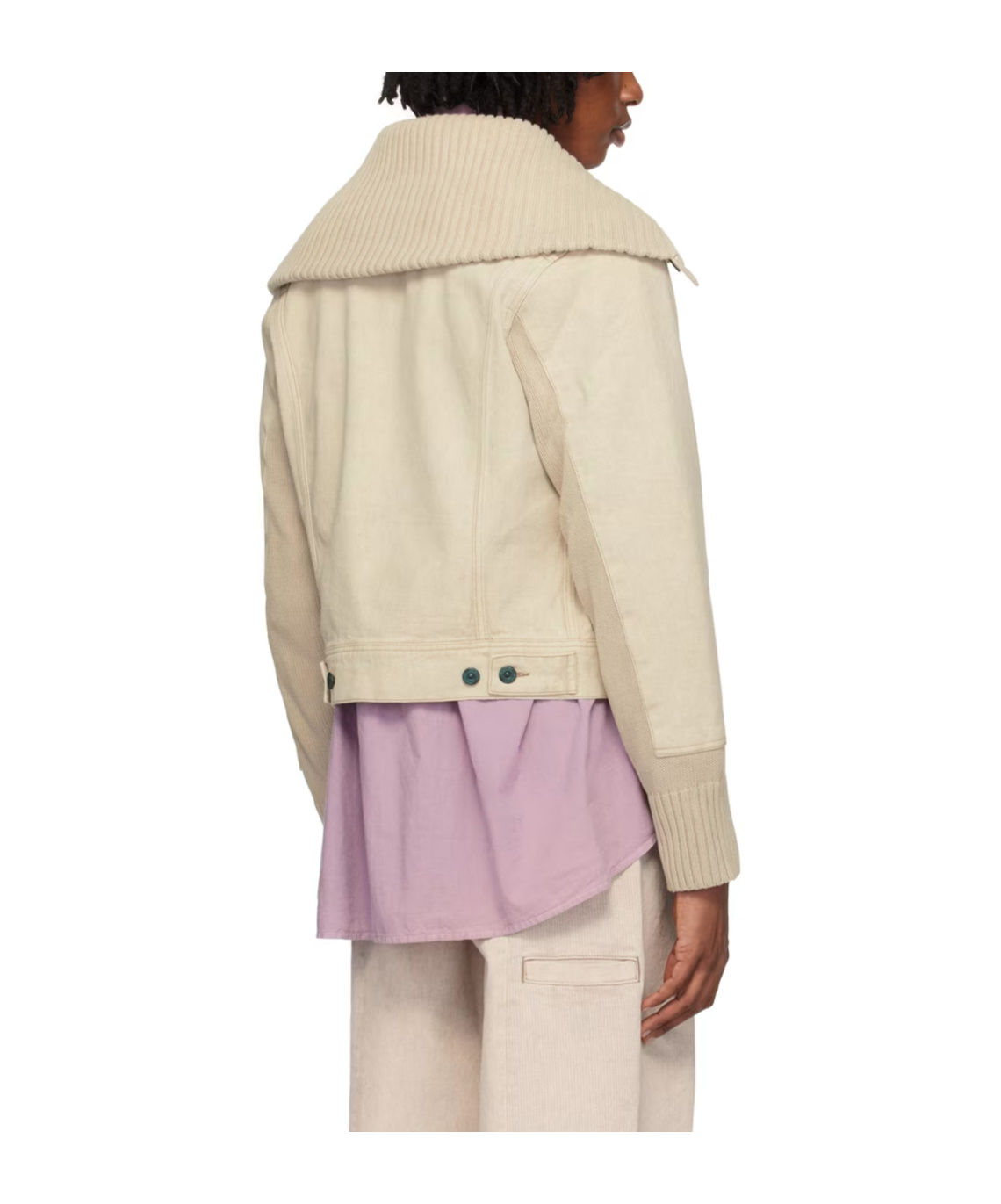 Our Legacy Off-white Fuse Denim Jacket In White