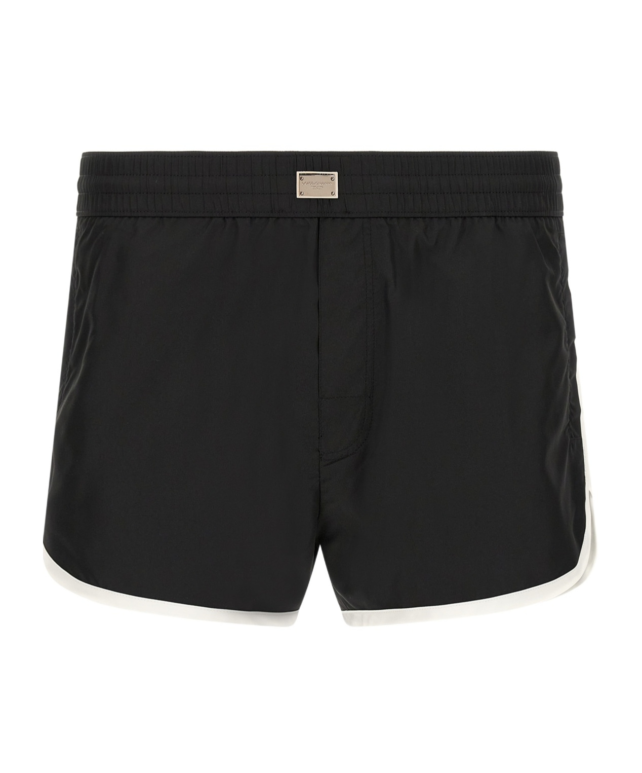 Dolce & Gabbana Short Swim Trunks With Tag In Black