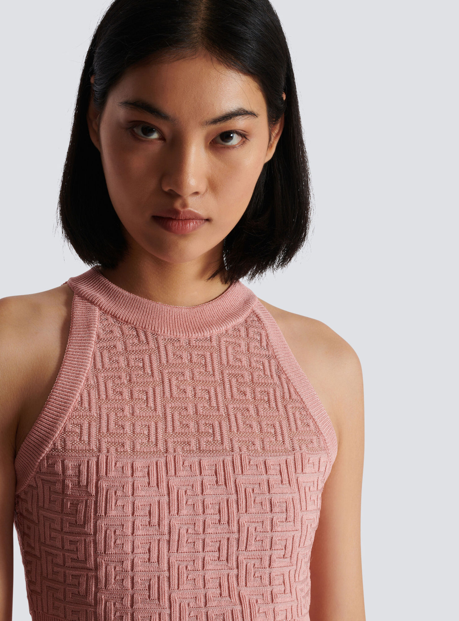 BALMAIN BALMAIN PB LABYRINTH KNIT TOP